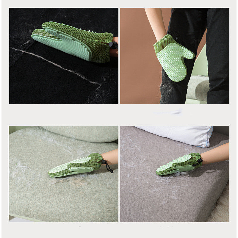 Guantes de mimos y depilación para mascotas