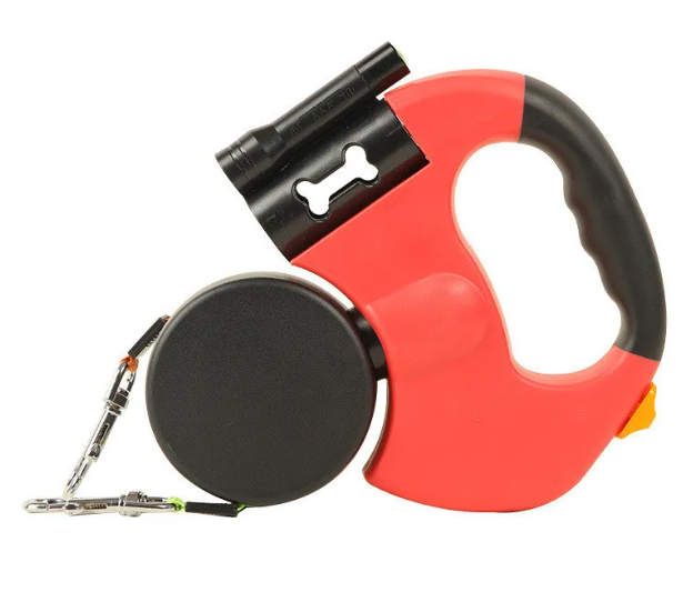 Dual Retractable Dog Leash — 3 m Per Lead