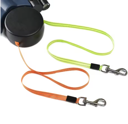 Dual Retractable Dog Leash — 3 m Per Lead